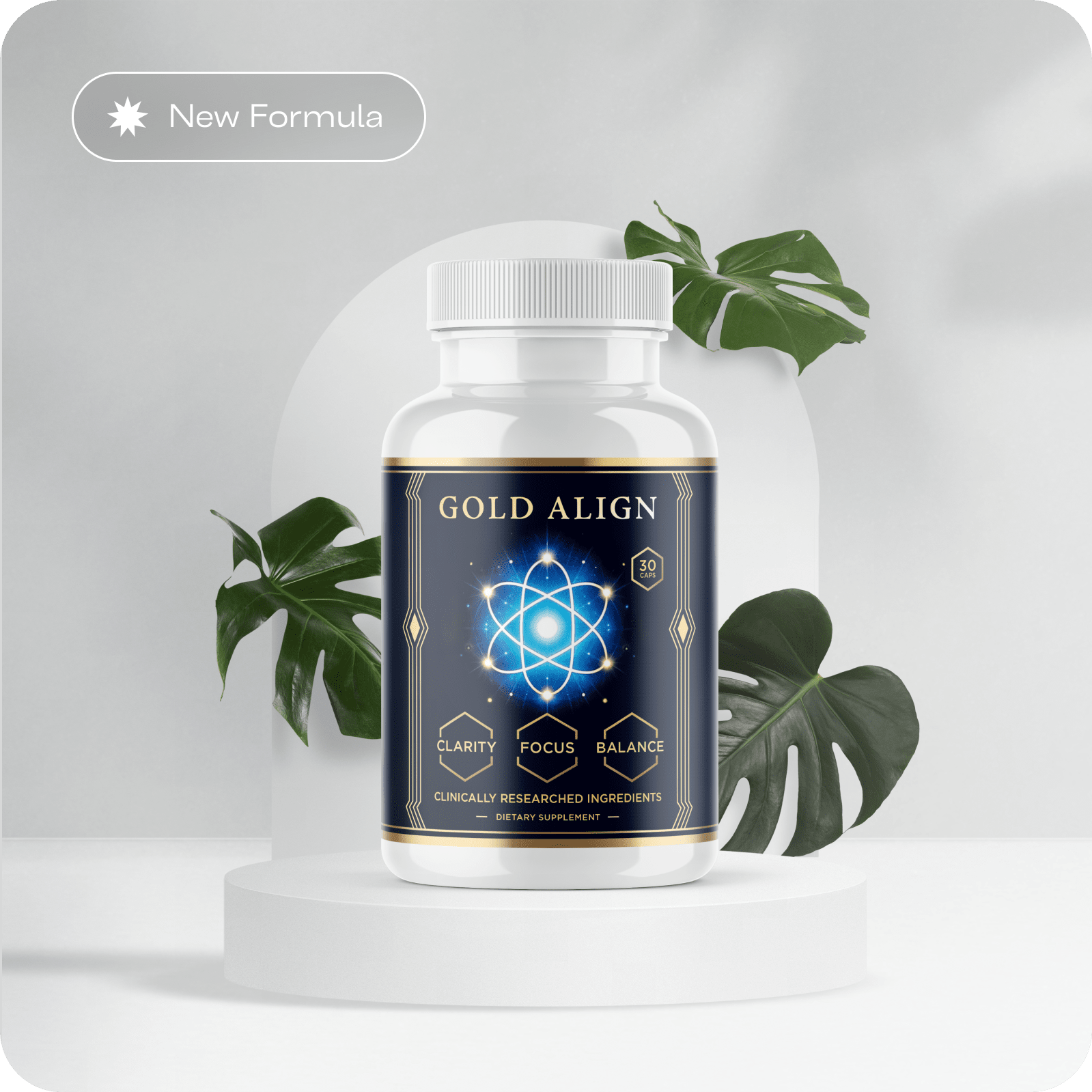 Gold Align supplement bottle